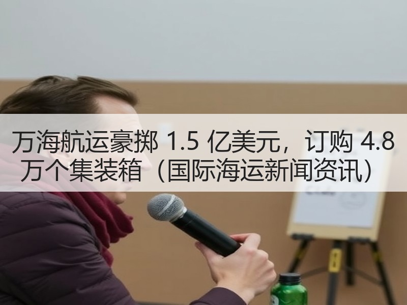 万海航运豪掷 1.5 亿美元,订购 4.8 万个集装箱(国际海运新闻资讯) 万海航运豪掷 1.5 亿美元,订购 4.8 万个集装箱(国际海运新闻资讯)
