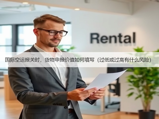 国际空运报关时，货物申报价值如何填写（过低或过高有什么风险）(图1)