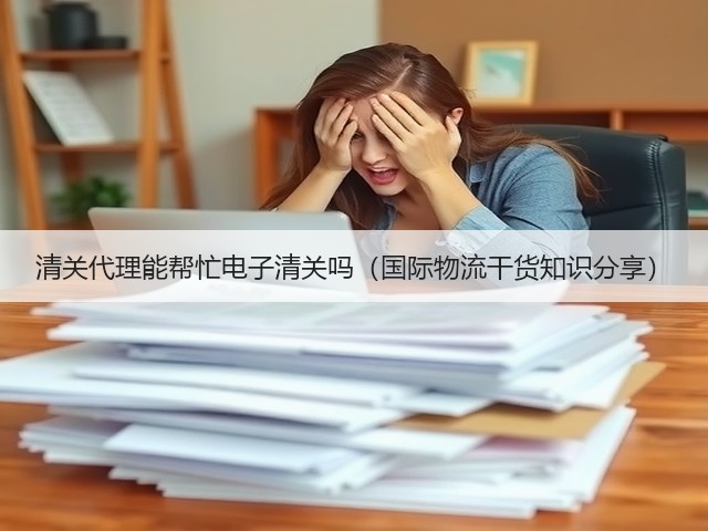 清关代理能帮忙电子清关吗(国际物流干货知识分享)(图1) 清关代理能帮忙电子清关吗(国际物流干货知识分享)(图1)