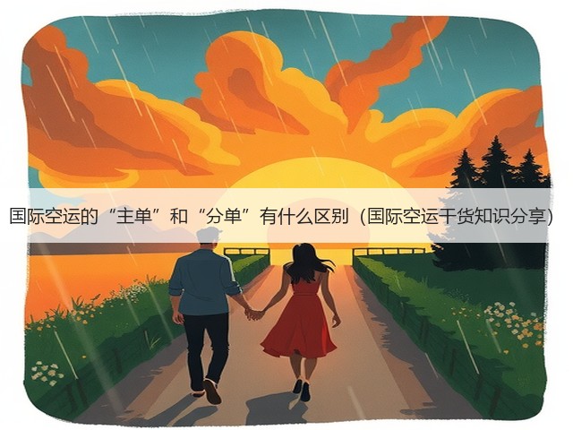 国际空运的“主单”和“分单”有什么区别(国际空运干货知识分享)(图1) 国际空运的“主单”和“分单”有什么区别(国际空运干货知识分享)(图1)