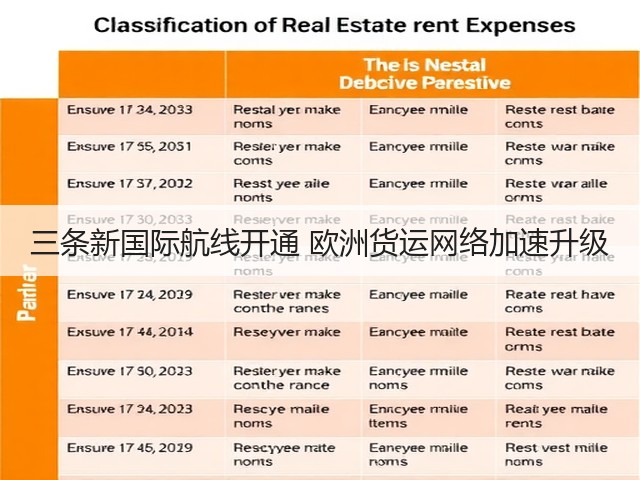 三条新国际航线开通 欧洲货运网络加速升级(图1) 三条新国际航线开通 欧洲货运网络加速升级(图1)