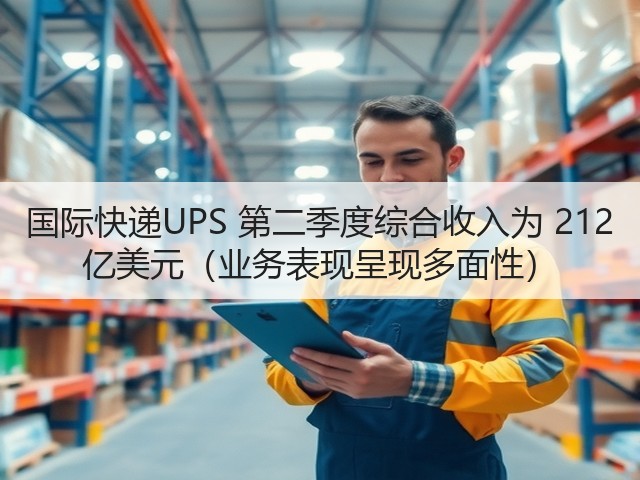 国际快递UPS 第二季度综合收入为 212 亿美元(业务表现呈现多面性)(图2) 国际快递UPS 第二季度综合收入为 212 亿美元(业务表现呈现多面性)(图2)
