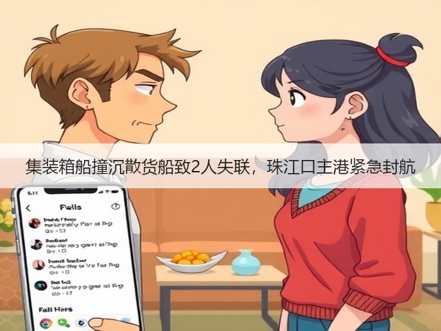 集装箱船撞沉散货船致2人失联,珠江口主港紧急封航(图1) 集装箱船撞沉散货船致2人失联,珠江口主港紧急封航(图1)