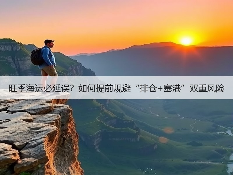 旺季海运必延误?如何提前规避“排仓+塞港”双重风险 旺季海运必延误?如何提前规避“排仓+塞港”双重风险