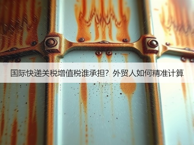 国际快递关税增值税谁承担?外贸人如何精准计算(图3) 国际快递关税增值税谁承担?外贸人如何精准计算(图3)