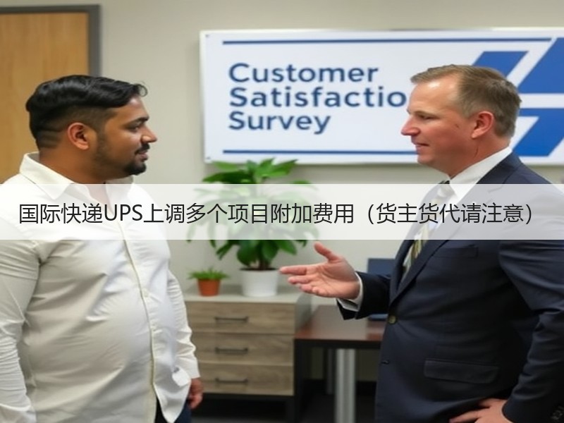 国际快递UPS上调多个项目附加费用（货主货代请注意）