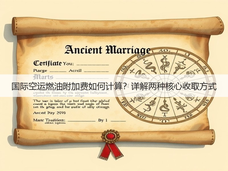 国际空运燃油附加费如何计算？详解两种核心收取方式