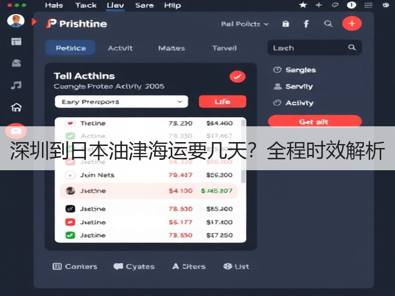 深圳到日本油津海运要几天?全程时效解析 深圳到日本油津海运要几天?全程时效解析
