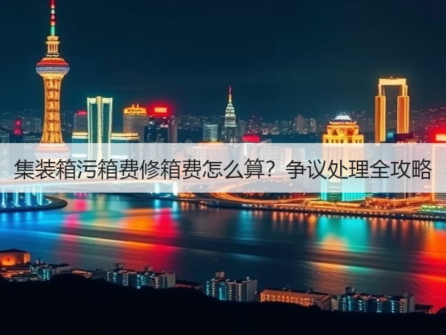 集装箱污箱费修箱费怎么算?争议处理全攻略(图2) 集装箱污箱费修箱费怎么算?争议处理全攻略(图2)