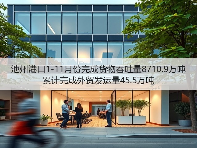池州港口1-11月份完成货物吞吐量8710.9万吨 累计完成外贸发运量45.5万吨(图2)