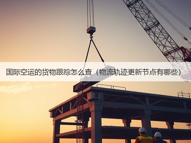 国际空运的货物跟踪怎么查（物流轨迹更新节点有哪些）(图3)