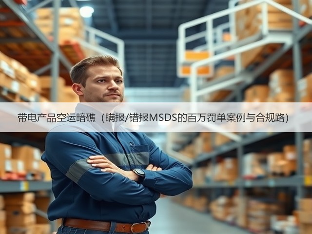 带电产品空运暗礁(瞒报/错报MSDS的百万罚单案例与合规路)(图3) 带电产品空运暗礁(瞒报/错报MSDS的百万罚单案例与合规路)(图3)