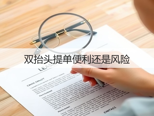 双抬头提单便利还是风险(图1) 双抬头提单便利还是风险(图1)