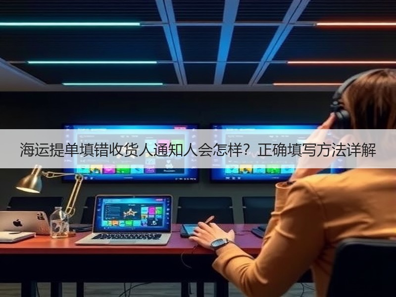 海运提单填错收货人通知人会怎样？正确填写方法详解