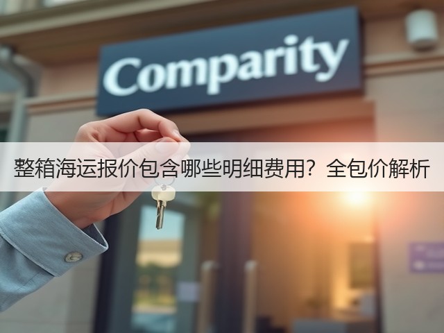 整箱海运报价包含哪些明细费用?全包价解析(图3) 整箱海运报价包含哪些明细费用?全包价解析(图3)