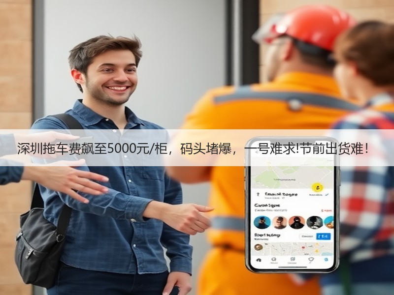 深圳拖车费飙至5000元/柜,码头堵爆,一号难求!节前出货难! 深圳拖车费飙至5000元/柜,码头堵爆,一号难求!节前出货难!