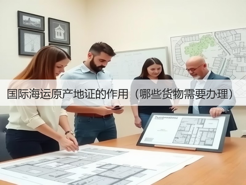 国际海运原产地证的作用（哪些货物需要办理）
