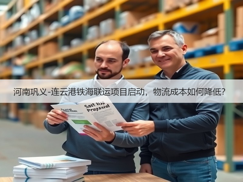 河南巩义-连云港铁海联运项目启动,物流成本如何降低? 河南巩义-连云港铁海联运项目启动,物流成本如何降低?