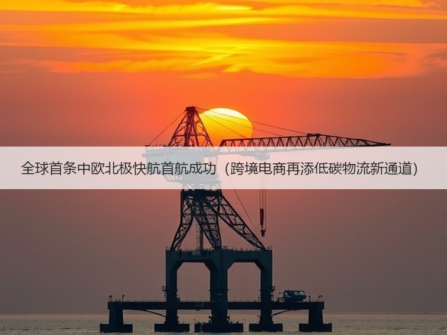 全球首条中欧北极快航首航成功(跨境电商再添低碳物流新通道)(图3) 全球首条中欧北极快航首航成功(跨境电商再添低碳物流新通道)(图3)