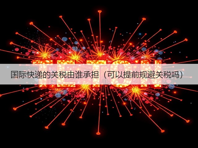 国际快递的关税由谁承担(可以提前规避关税吗)(图3) 国际快递的关税由谁承担(可以提前规避关税吗)(图3)
