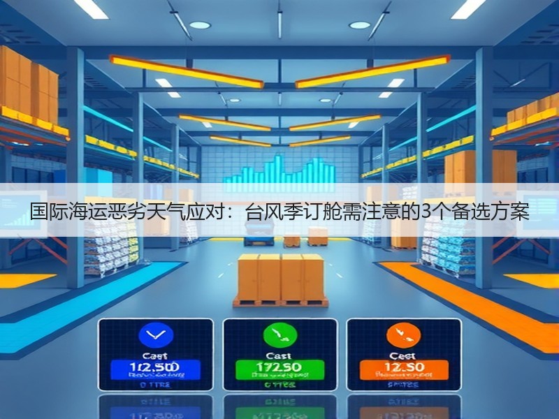 国际海运恶劣天气应对：台风季订舱需注意的3个备选方案