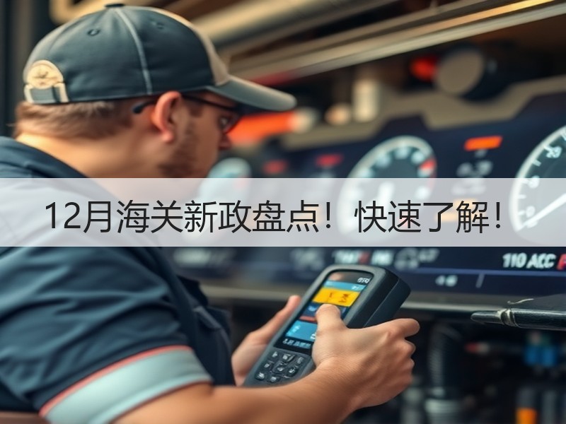 12月海关新政盘点!快速了解! 12月海关新政盘点!快速了解!
