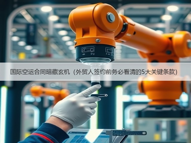 国际空运合同暗藏玄机(外贸人签约前务必看清的5大关键条款)(图1) 国际空运合同暗藏玄机(外贸人签约前务必看清的5大关键条款)(图1)