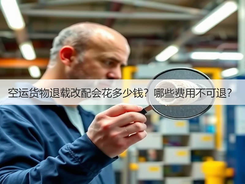 空运货物退载改配会花多少钱？哪些费用不可退？