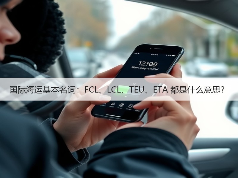 国际海运基本名词：FCL、LCL、TEU、ETA 都是什么意思？
