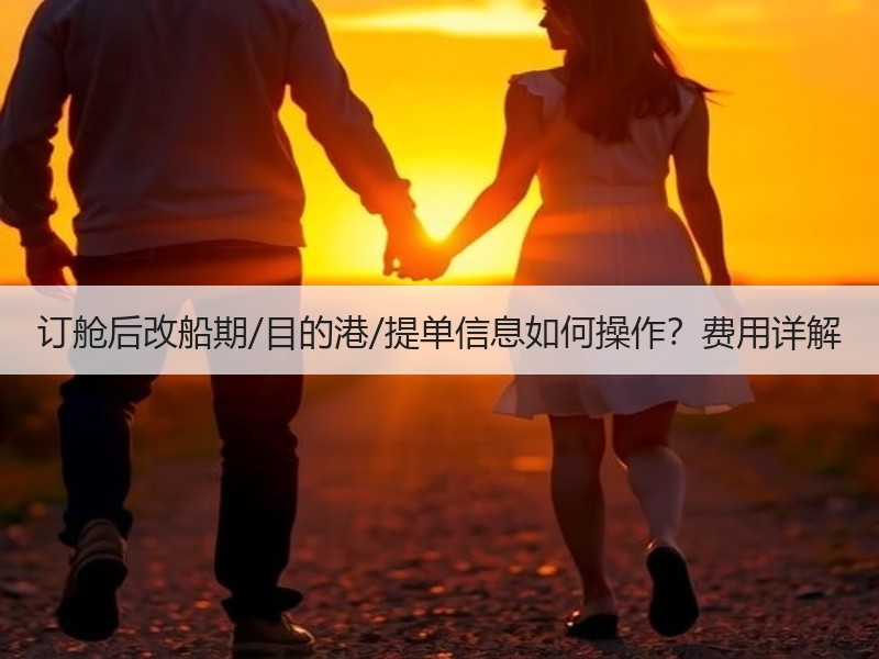 订舱后改船期/目的港/提单信息如何操作?费用详解 订舱后改船期/目的港/提单信息如何操作?费用详解
