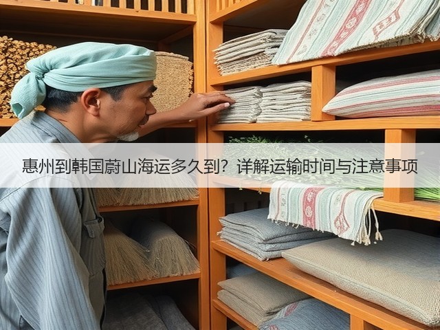 惠州到韩国蔚山海运多久到?详解运输时间与注意事项(图1) 惠州到韩国蔚山海运多久到?详解运输时间与注意事项(图1)