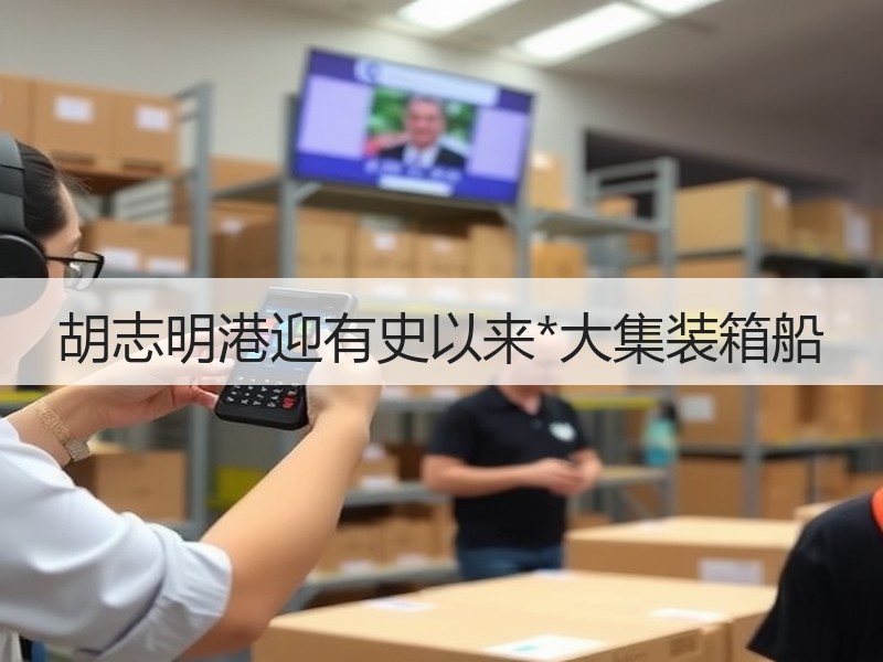 胡志明港迎有史以来*大集装箱船 胡志明港迎有史以来*大集装箱船
