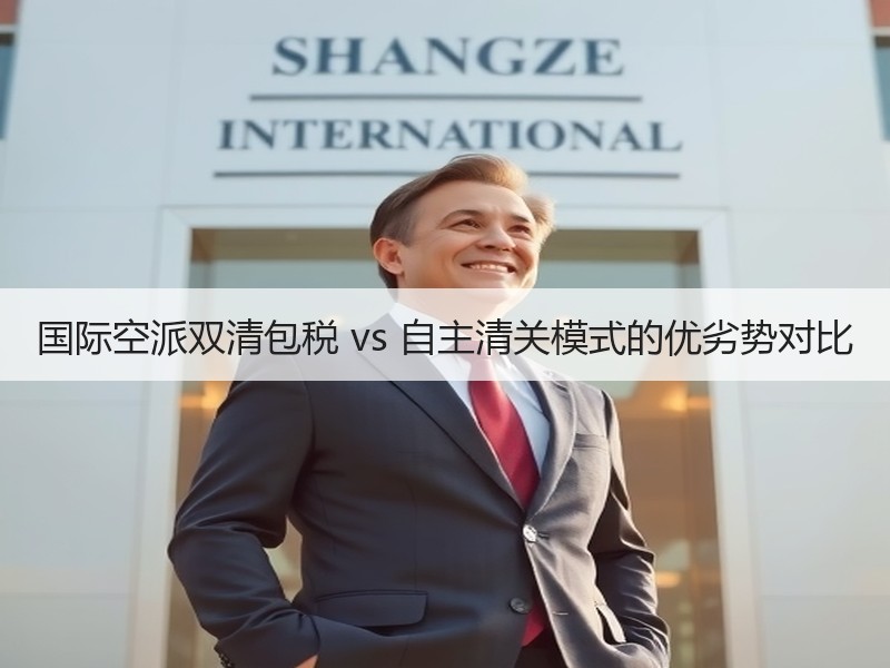 国际空派双清包税 vs 自主清关模式的优劣势对比