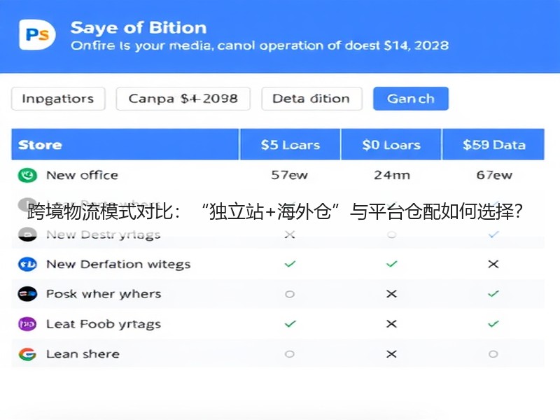 跨境物流模式对比:“独立站+海外仓”与平台仓配如何选择? 跨境物流模式对比:“独立站+海外仓”与平台仓配如何选择?