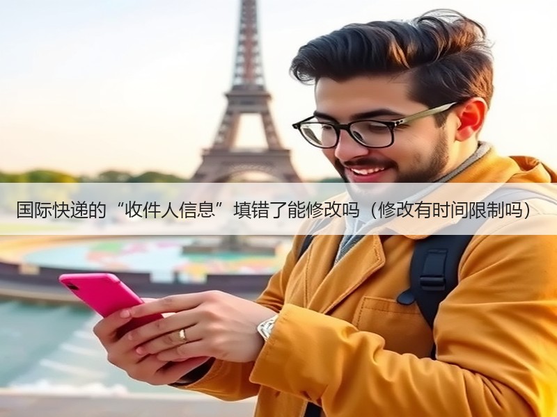 国际快递的“收件人信息”填错了能修改吗（修改有时间限制吗）