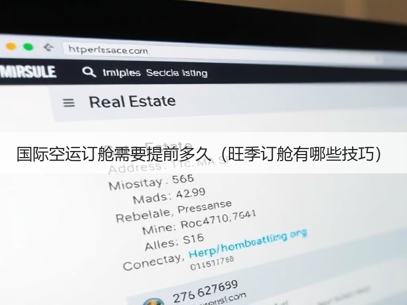 国际空运订舱需要提前多久（旺季订舱有哪些技巧）