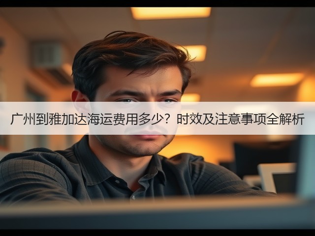 广州到雅加达海运费用多少?时效及注意事项全解析(图3) 广州到雅加达海运费用多少?时效及注意事项全解析(图3)