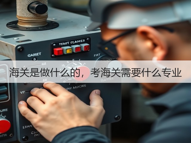 海关是做什么的,考海关需要什么专业(图2) 海关是做什么的,考海关需要什么专业(图2)