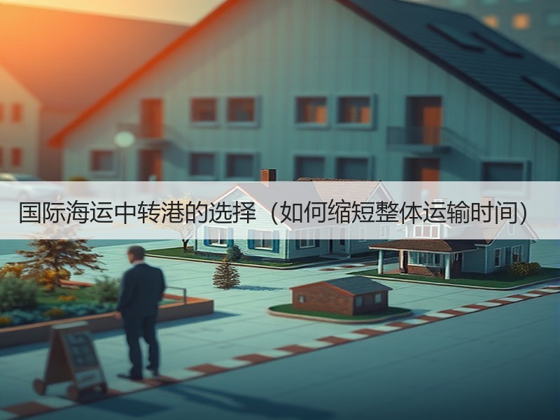 国际海运中转港的选择（如何缩短整体运输时间）
