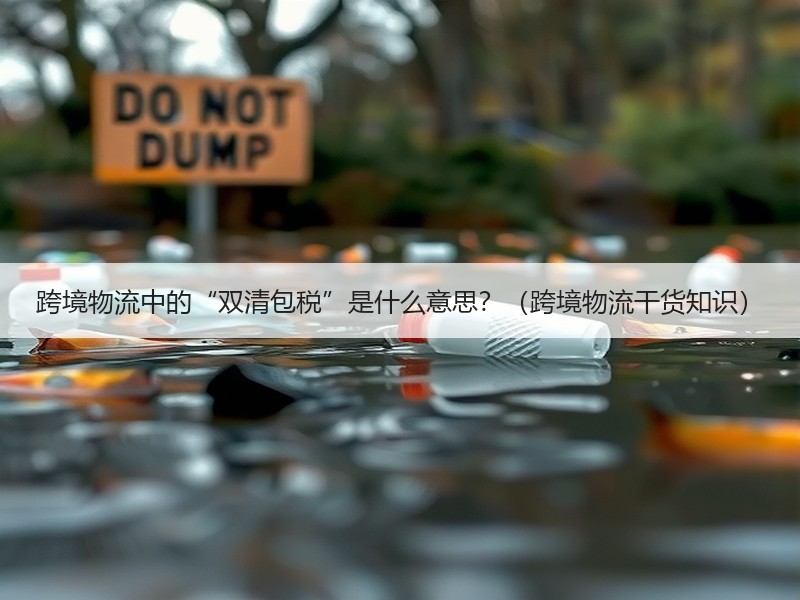 跨境物流中的“双清包税”是什么意思?(跨境物流干货知识) 跨境物流中的“双清包税”是什么意思?(跨境物流干货知识)
