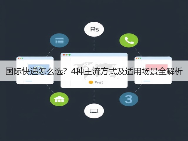 国际快递怎么选？4种主流方式及适用场景全解析(图1)