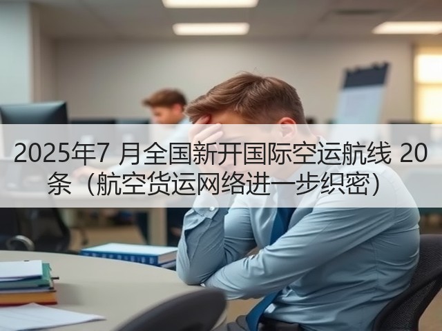 2025年7 月全国新开国际空运航线 20 条(航空货运网络进一步织密)(图3) 2025年7 月全国新开国际空运航线 20 条(航空货运网络进一步织密)(图3)