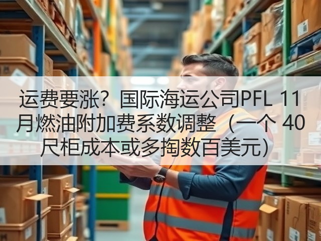 运费要涨?国际海运公司PFL 11 月燃油附加费系数调整(一个 40 尺柜成本或多掏数百美元)(图3) 运费要涨?国际海运公司PFL 11 月燃油附加费系数调整(一个 40 尺柜成本或多掏数百美元)(图3)