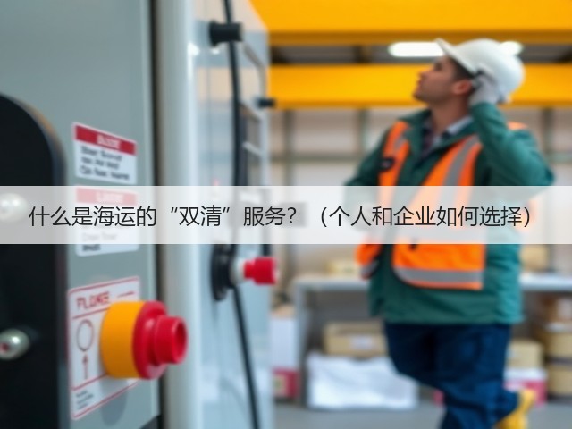什么是海运的“双清”服务?(个人和企业如何选择)(图2) 什么是海运的“双清”服务?(个人和企业如何选择)(图2)