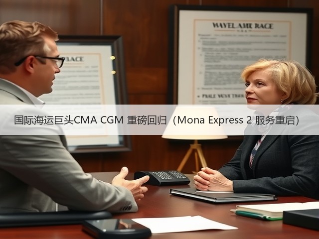 国际海运巨头CMA CGM 重磅回归（Mona Express 2 服务重启）(图1)