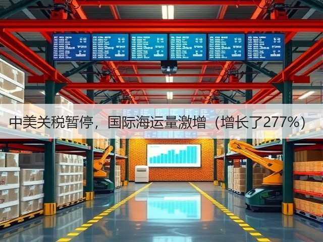 中美关税暂停，国际海运量激增（增长了277%）(图3)