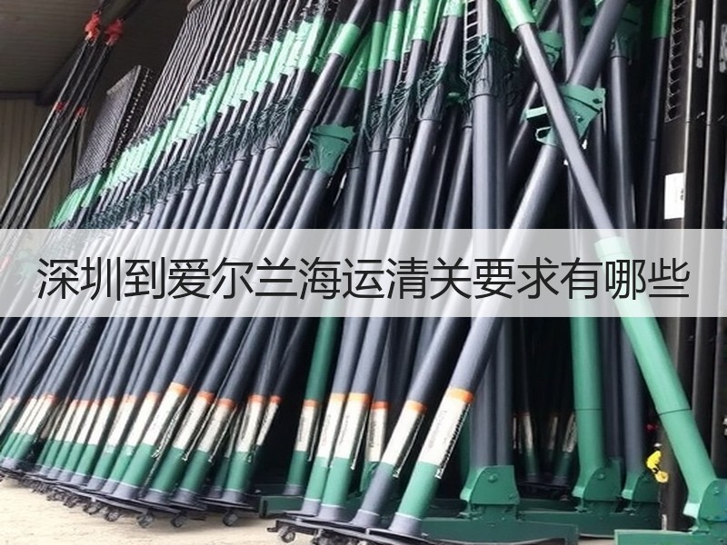 深圳到爱尔兰海运清关要求有哪些 深圳到爱尔兰海运清关要求有哪些