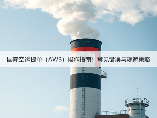 国际空运提单(AWB)操作指南:常见错误与规避策略(图3) 国际空运提单(AWB)操作指南:常见错误与规避策略(图3)