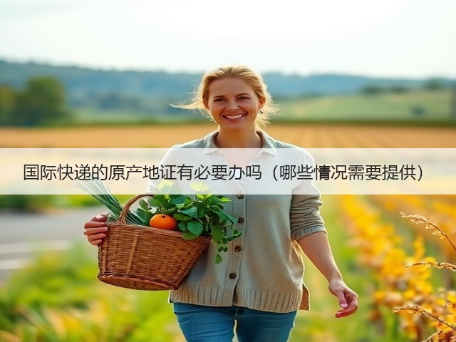 国际快递的原产地证有必要办吗（哪些情况需要提供）(图1)