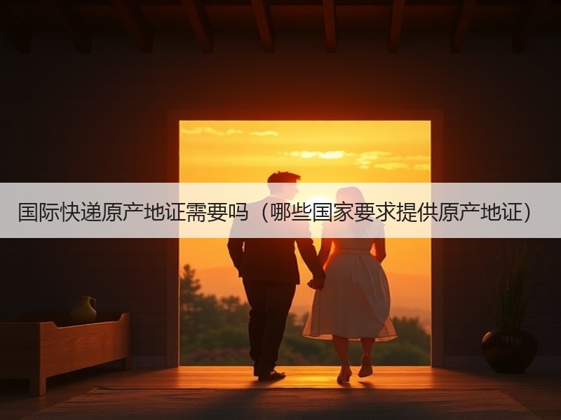 国际快递原产地证需要吗(哪些国家要求提供原产地证) 国际快递原产地证需要吗(哪些国家要求提供原产地证)